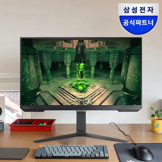삼성 오디세이 G4 게이밍 모니터 G40 IPS 광시야각 컴퓨터 와이드 59~61cm 24인치 일반