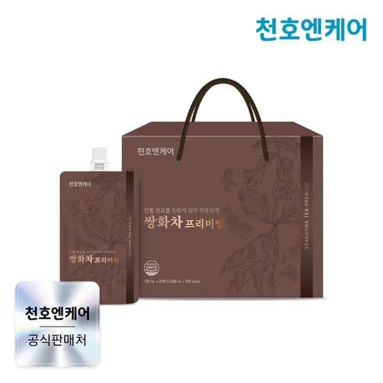 천호엔케어 100% 국산 대추 숙지황 쌍화 쌍화차 진액 프리미엄 100ml X 20개입