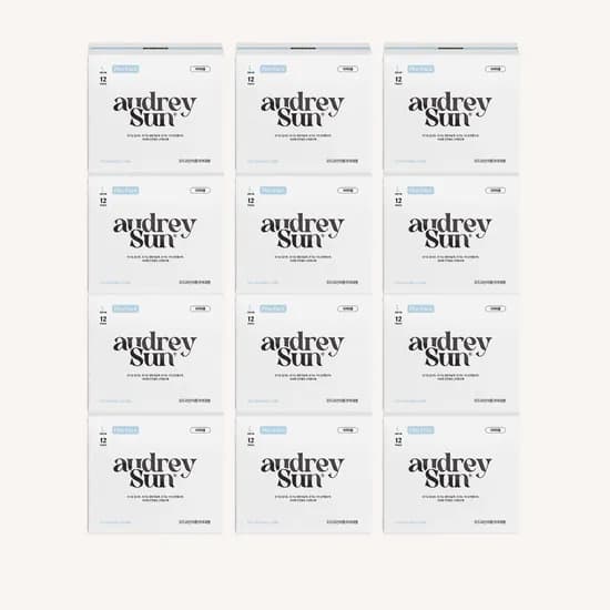 오드리선 더블코어 유기농 순면 생리대 TCF 비건 대형 12p X 12팩