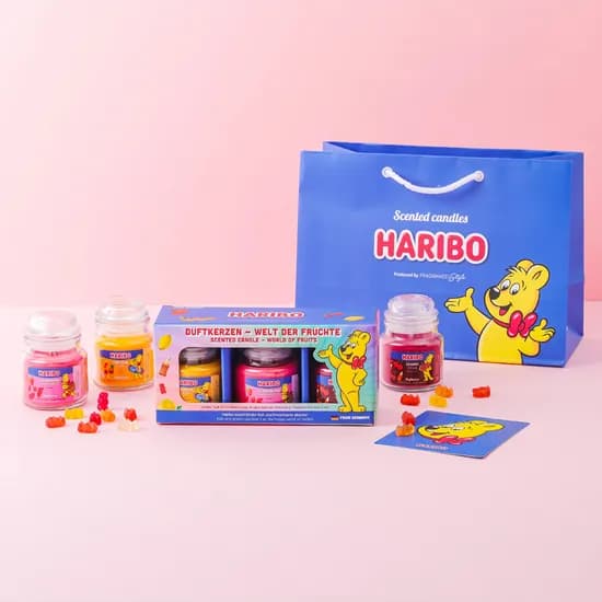 하리보캔들 선물세트 스몰자 3종 쇼핑백 포함 베스트향A, 85g, 3개