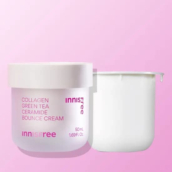이니스프리 콜라겐 그린티 세라마이드 탄력장벽 크림 50mL + (리필)콜라겐 크림 50mL