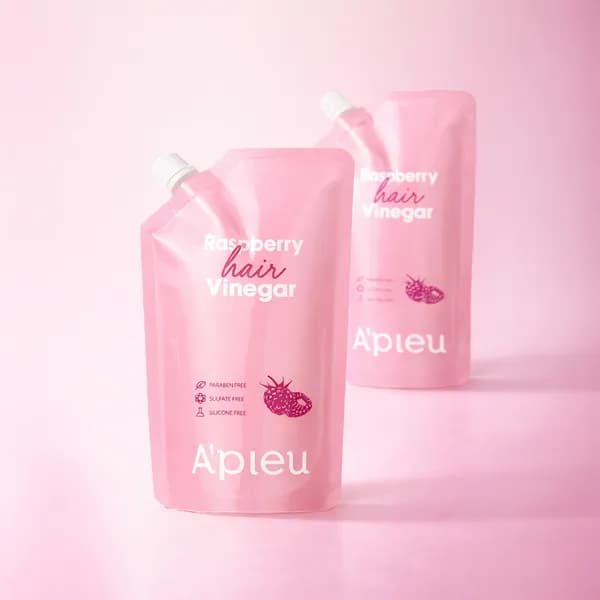 라즈베리 헤어 식초(리필용) 두피 쿨링 유수분 밸런스케어 라즈베리향, 400ml, 2개