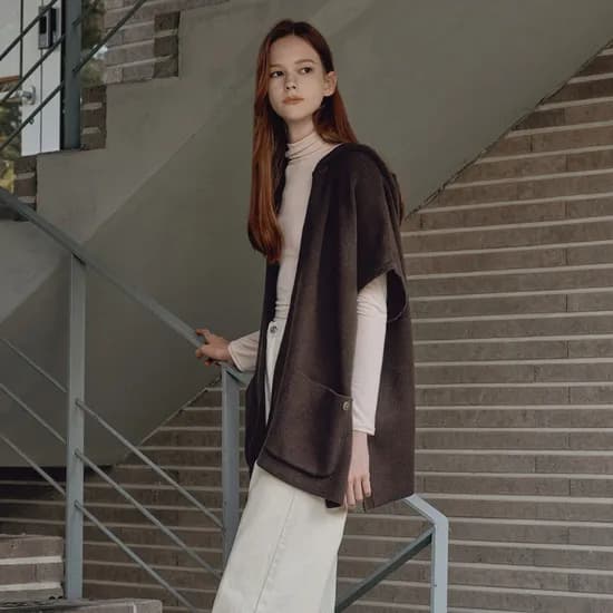 후드 케이프 가디건 HOOD CAPE CARDIGAN 37,000원