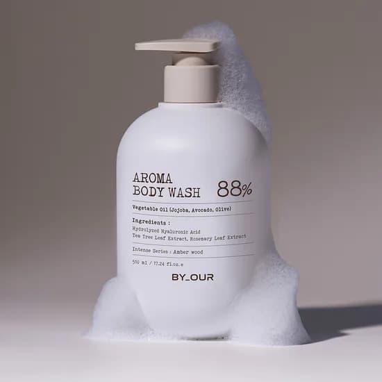 바이아우어 약산성 퍼퓸 아로마 바디워시 앰버우드향, 510ml, 1개