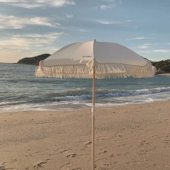 캠핑 비치 접이식 감성 피크닉 휴대용 태슬 파라솔