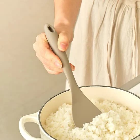 이음새 없어 위생적, 실리콘 케어라인 밥주걱