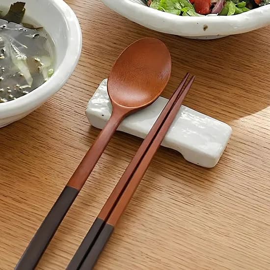 곱게 빚은 은유 도자기 수저받침 국산 핸드메이드 프리미엄 한식 신혼 집들이 선물