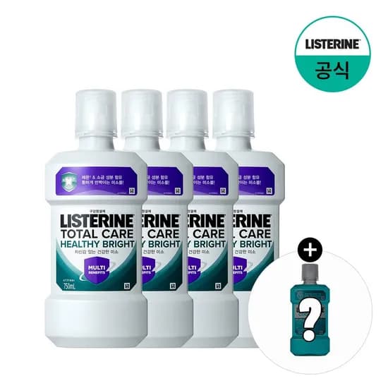 토탈 헬씨 브라이트 750ml x4+(증정)250ml랜덤(스트롱)