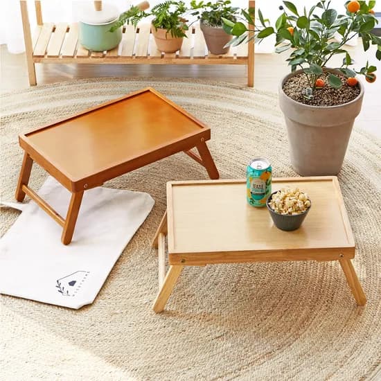 캠핑 테이블 우드 접이식 미니 좌식 차박 피크닉 테이블 (2size/2colors)