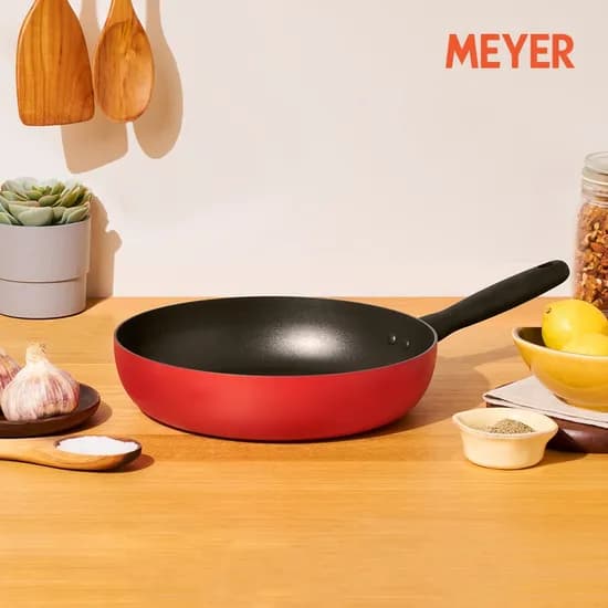 바우하우스 인덕션 프라이팬 28cm 레드