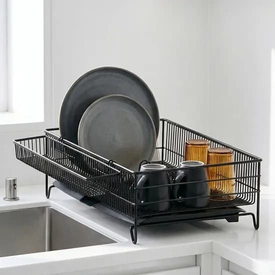 국내생산 투인원 코팅 식기건조대 블랙 화이트 24,900원