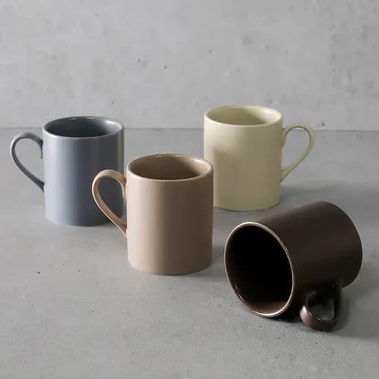 엘크 무광 머그컵 280ml 4p 세트