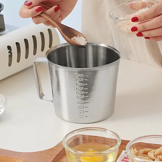빈티지 국산 스텐 계량컵 1L