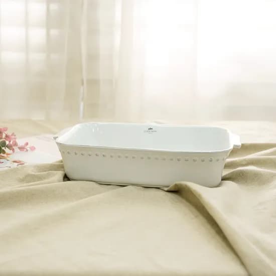 코스타노바 화이트펄 직사각오븐접시 33cm
