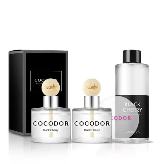 차량용 우드볼 디퓨저 50ml X 2개 + 리필액 200ml 증정