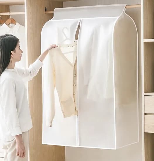 와이드 지퍼형 PEVA 대용량 행거 옷커버 3size