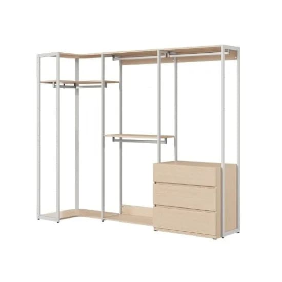 스테이 내추럴 드레스룸 세트 240+77cm 서랍형