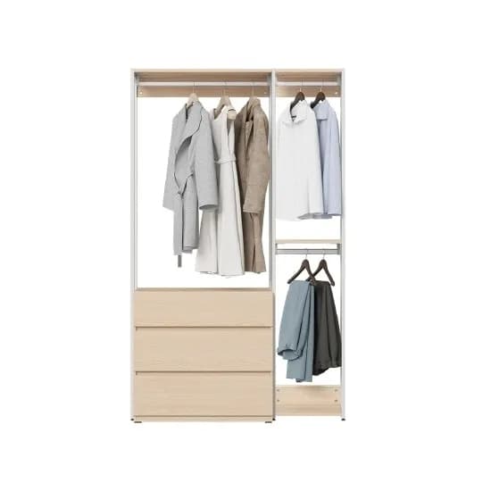스테이 내추럴 드레스룸 세트 126cm 서랍형