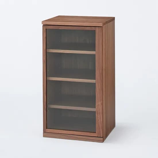 목제 캐비닛 유리도어 슬림 호두나무 349,000원