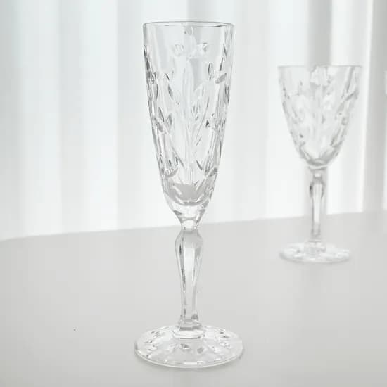 RCR 고급 크리스탈 리프 고블렛 샴페인 와인잔 160ml