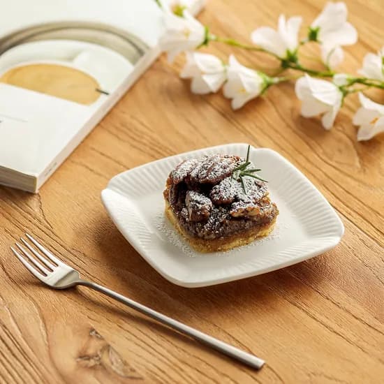 순백 화이트 도자기 정사각접시 소 6,900원