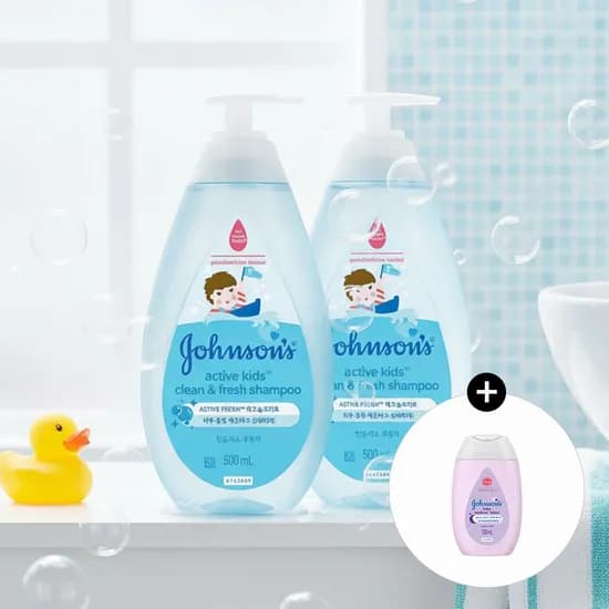 액티브 키즈 클린 앤 프레쉬 샴푸 500ml 2개