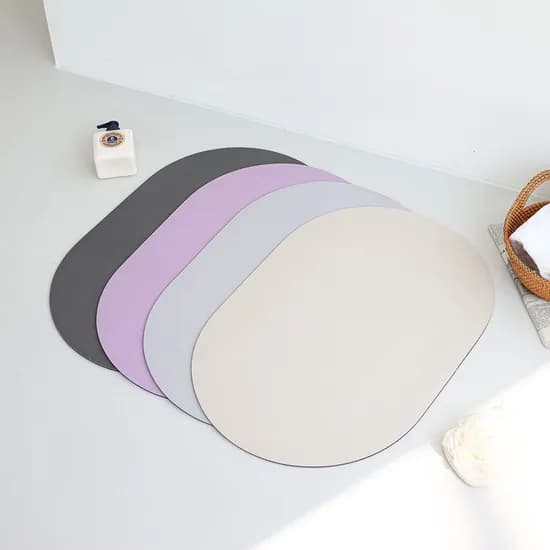 소프트 빨아쓰는 욕실 주방 미끄럼방지 규조토 발매트 4color