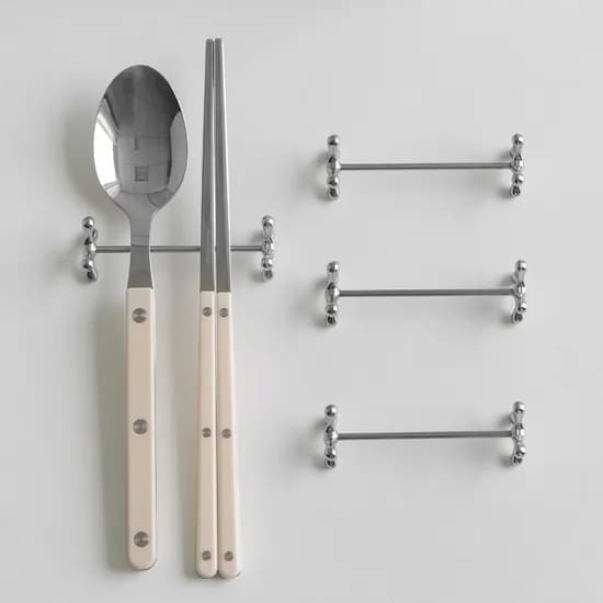 크로스 스텐 수저 받침대