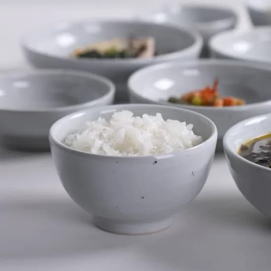 진 고백자 국산도자기 공기