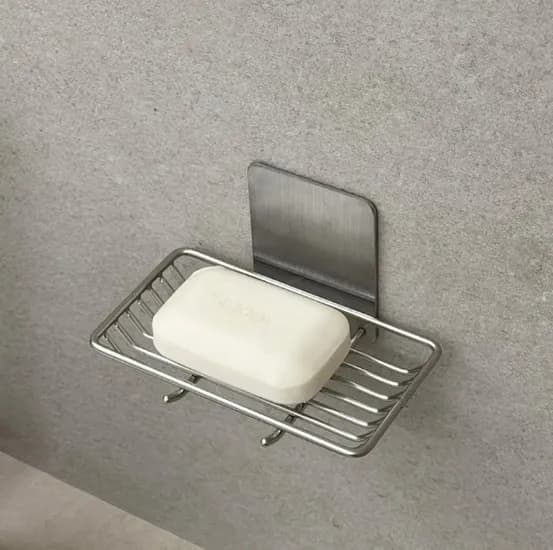 무타공 접착식 304 무광 올스텐 비누 거치대 와이어