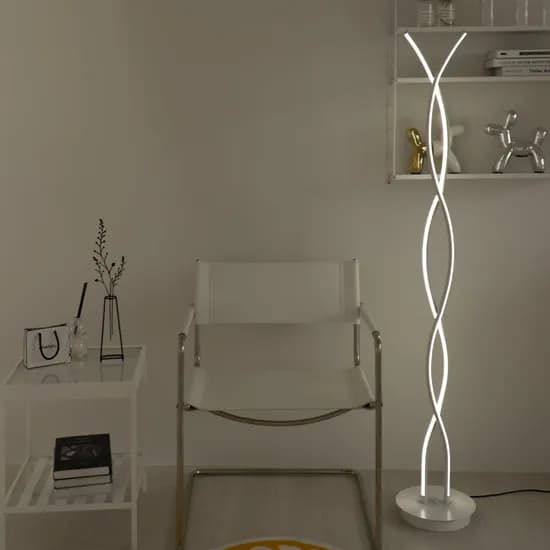 웨이브 LED 플로어 장스탠드 거실 스탠드 카페 조명 2colors(리모컨 옵션)