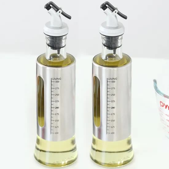 내열유리 오일병 참기름병 양념병 양념통 소스병 350ml 2개