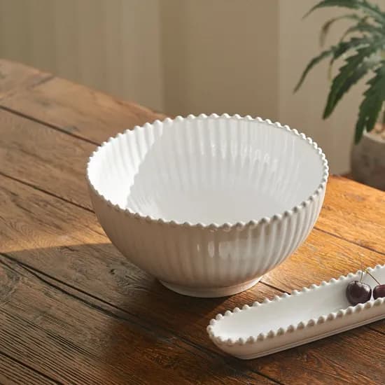 화이트펄  샐러드볼 27cm
