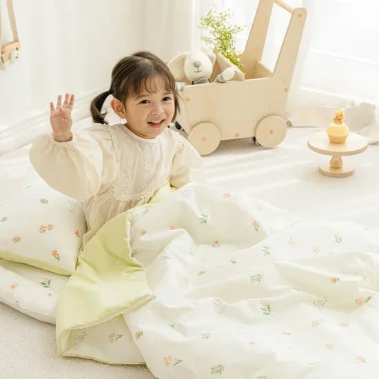 달링 순면 낮잠이불 토퍼세트(베개솜/가방포함)