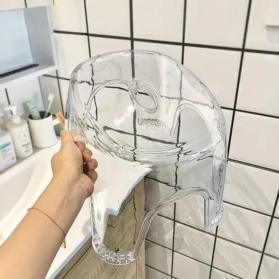 투명한 욕실의자 목욕탕 샤워 미끄럼방지 목욕의자