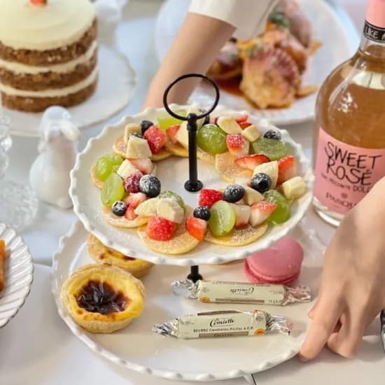 에프터눈티 파티 접시 트레이 예쁜 화이트 2단 트레이