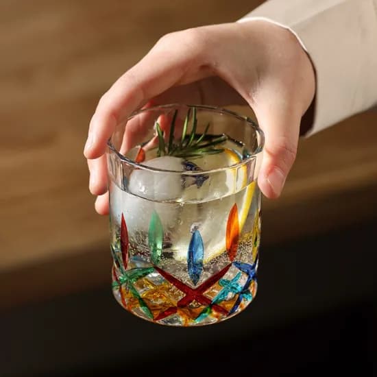 프라카 팔레트 일자 언더락잔 양주잔 240ml 1+1 6color
