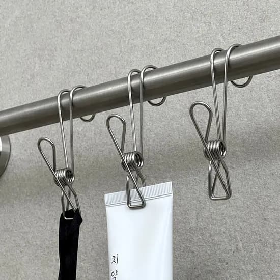 304 스텐 고리 집게 후크 걸이 5pcs