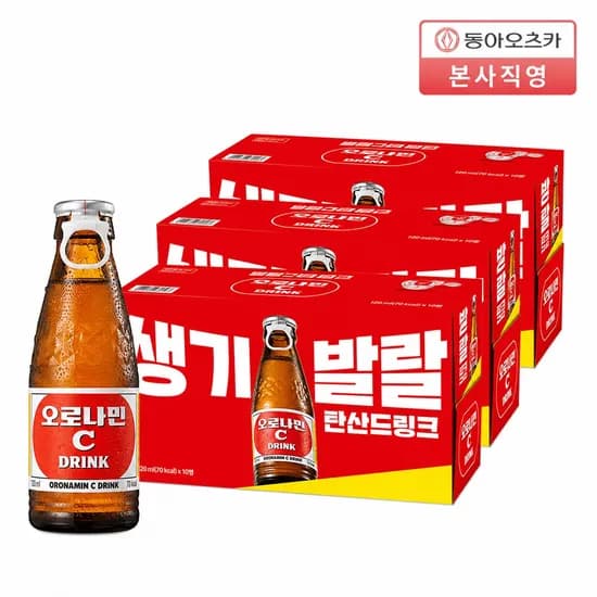 오로나민C 120ml 병 30입 탄산드링크 22,500원