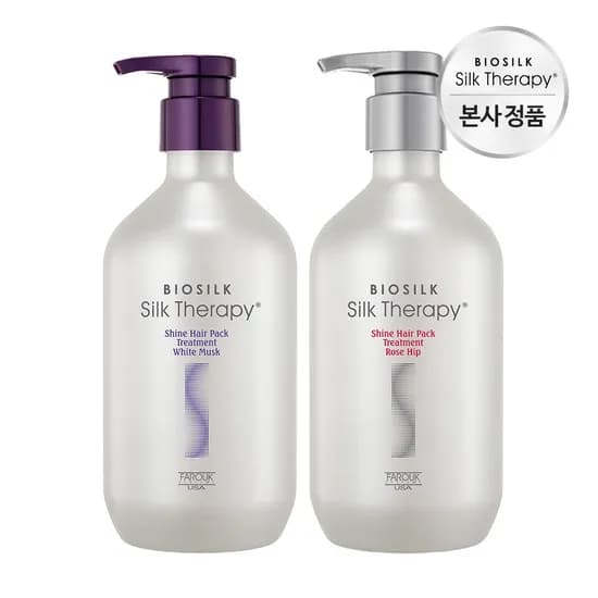 실크테라피 샤인 트리트먼트 플러스 로즈힙/화이트머스크 500ml (택 1)