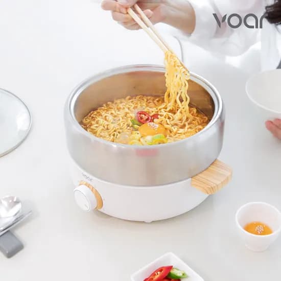 간편조리 만능 전기 혼요 멀티쿠커 (우드 화이트)