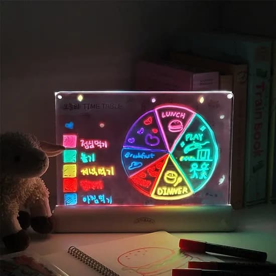 LED 메모 보드 + 아크릴마카+스케쥴러3종