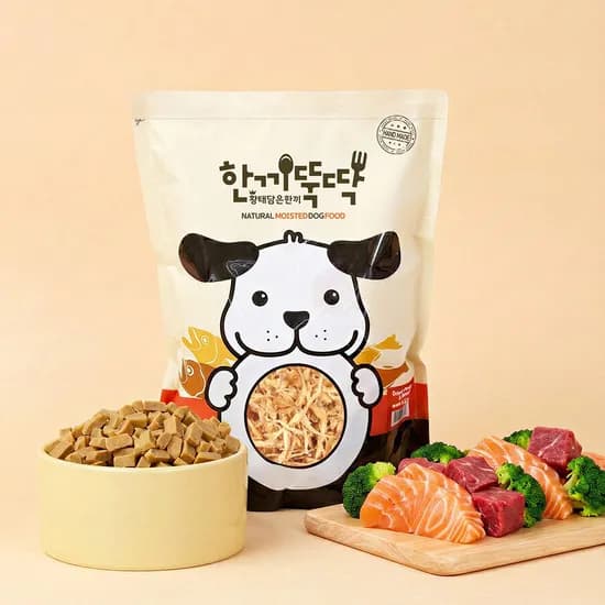 한끼뚝딱 소프트 국산 강아지 사료 3kg + 사은품 증정