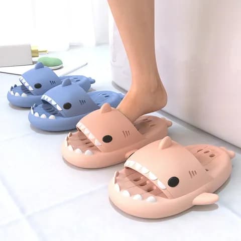 욕실용 상어슬리퍼 층간소음 미끄럼 방지 실내화 욕실화 5colors