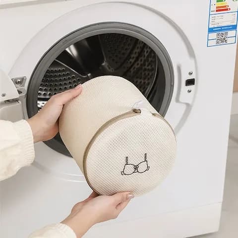 도톰한 매쉬 이중 빨래 세탁망 원형