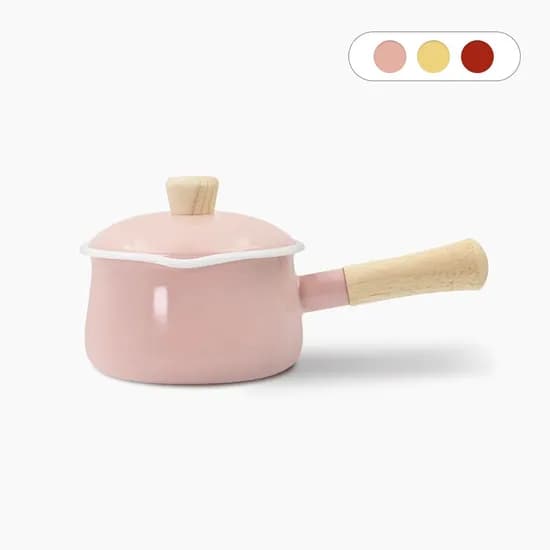 샤틴 인덕션 법랑 편수냄비 꼬꼬떼 15cm