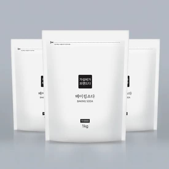 베이킹소다 천연세제 1kg x 3개(지퍼백)