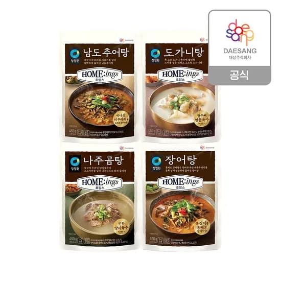 호밍스 보양국탕 4종(나주곰탕/도가니탕/장어탕/추어탕) 12개 골라담기