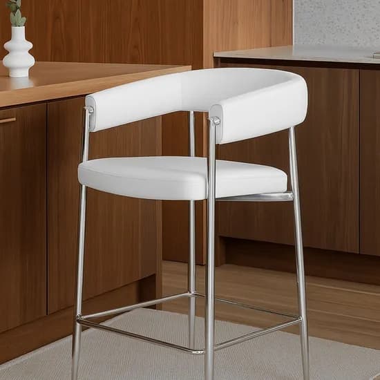 덱스 클래식 아일랜드 가죽 쿠션 높은 홈바 의자 65cm 2colors