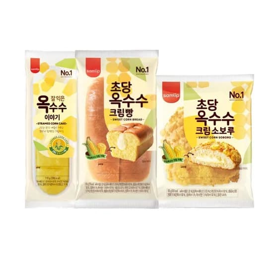 삼립 여름제철 옥수수빵 3봉 12,900원